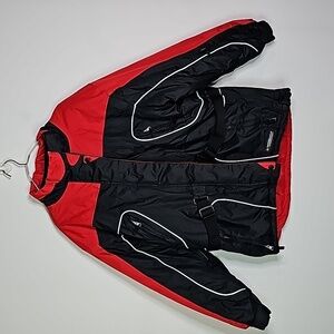 Misty Mountains XL red and black waterproof technical performance coat